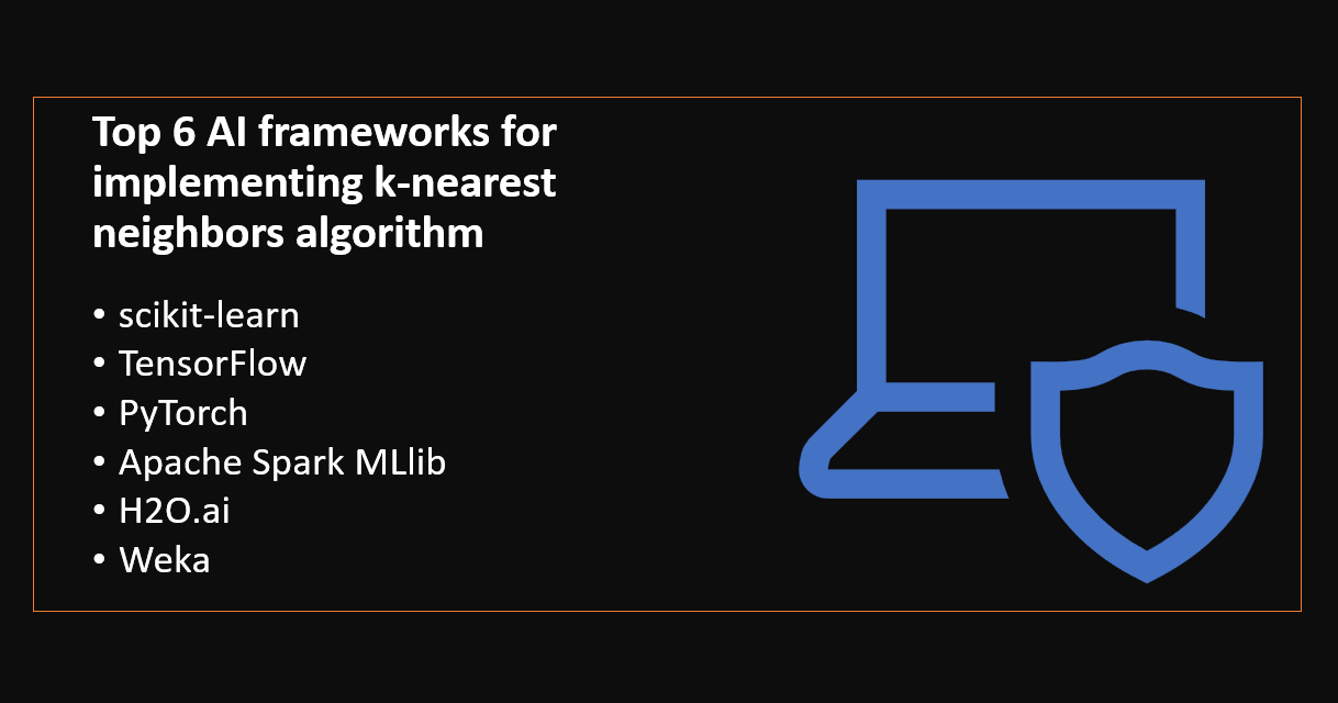 &quot;AI frameworks for implementing k-nearest neighbors algorithm&quot;