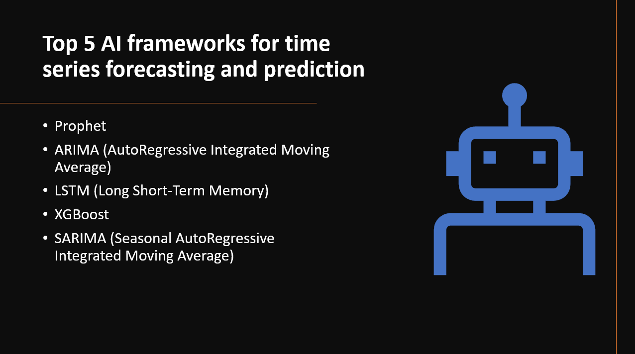 &quot;AI frameworks for time series forecasting and prediction&quot;