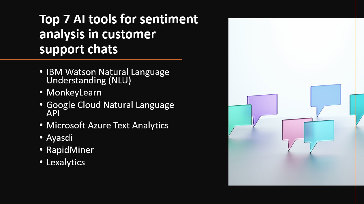 &quot;AI tools for sentiment analysis in customer support chats&quot;